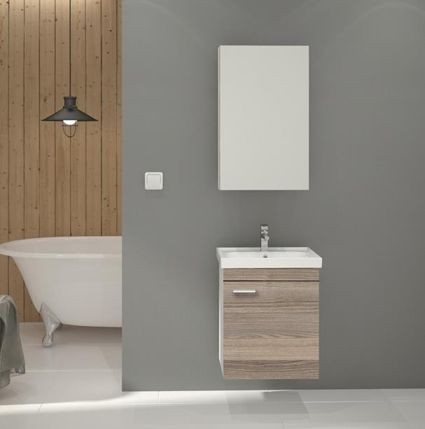 Denko Terra 50 cm Alize Banyo Dolabı Takımı