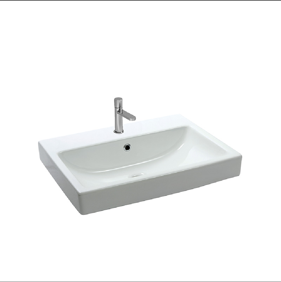 Newarc 5022 Aqua 60 x 46 cm Etajer Uyumlu Lavabo