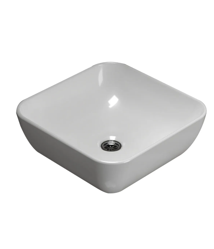 TURAVİT Prt 0708 Porto Çanak Lavabo Deliksiz 40x40 Cm