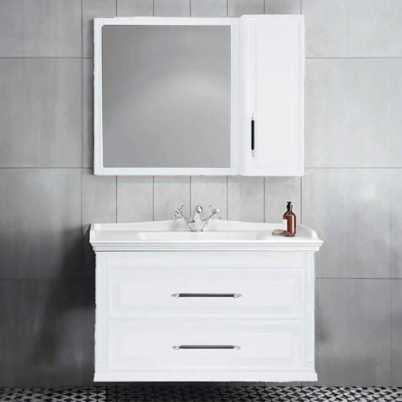 Denko Albatros 100 CM Beyaz Banyo Dolabı