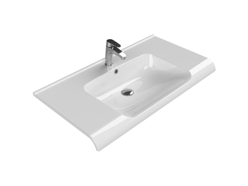 Turkuaz Anova 80x45 cm Etejer Uyumlu Lavabo