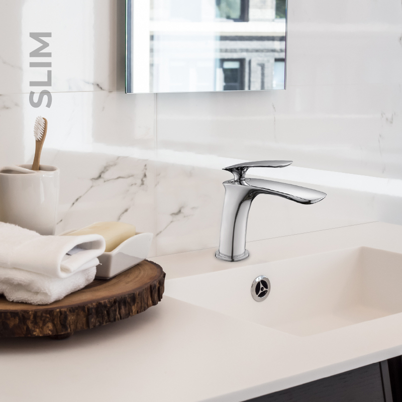 Newarc 121521 Slim Krom Lavabo Bataryası