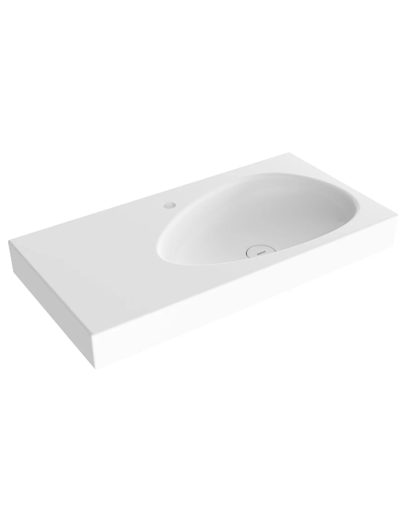 Bocchi Etna 90 x 45 cm Batarya Delikli Etajer Uyumlu Lavabo