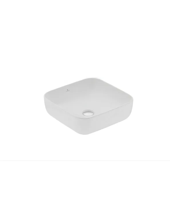 Seramiksan Form Deliksiz 42 cm Kare Tezgah Üstü Lavabo