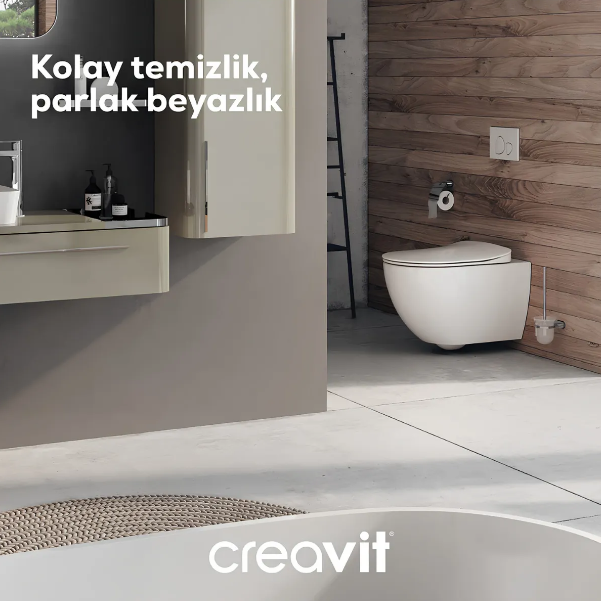Creavit FE322 Free Kanalsız Asma Klozet ve Yavaş Kapak