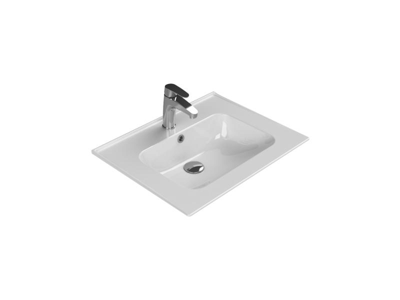 Turkuaz Blue 50 x 36 cm Etejer Uyumlu Lavabo