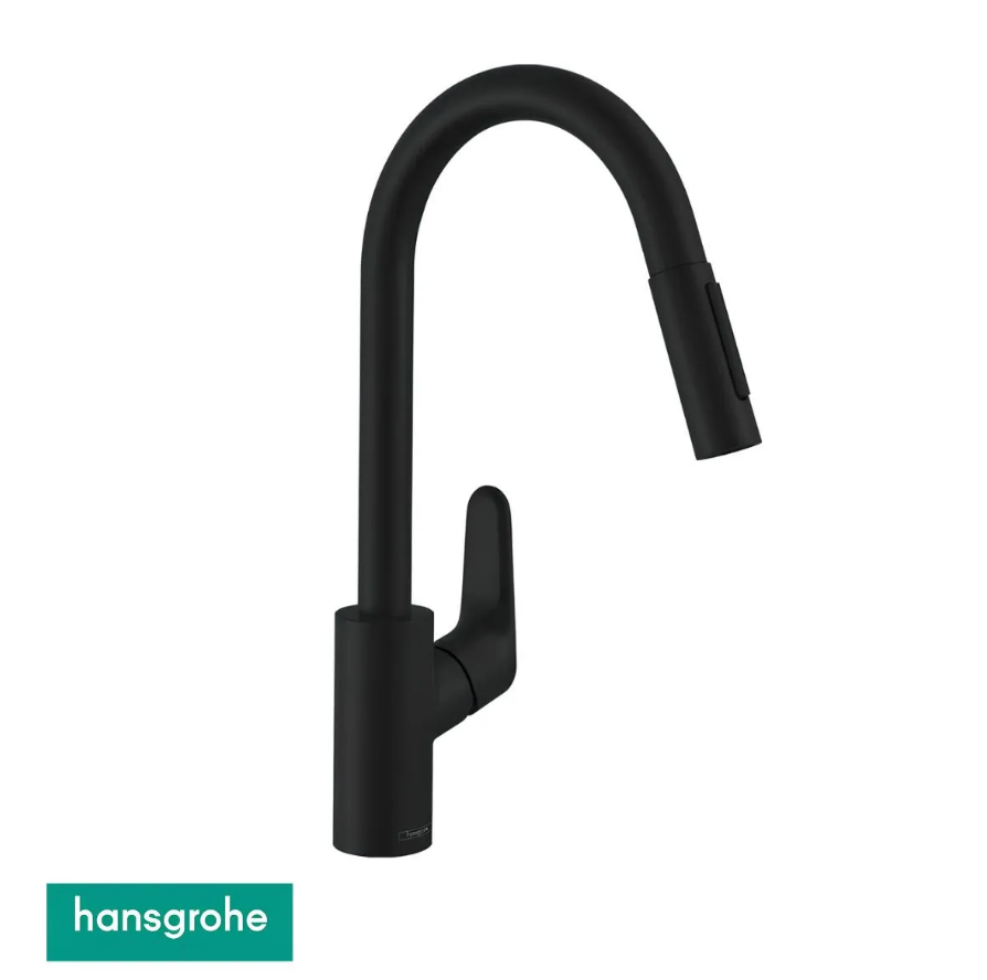 Hansgrohe Focus M41 Siyah Eviye Bataryası, 31815670