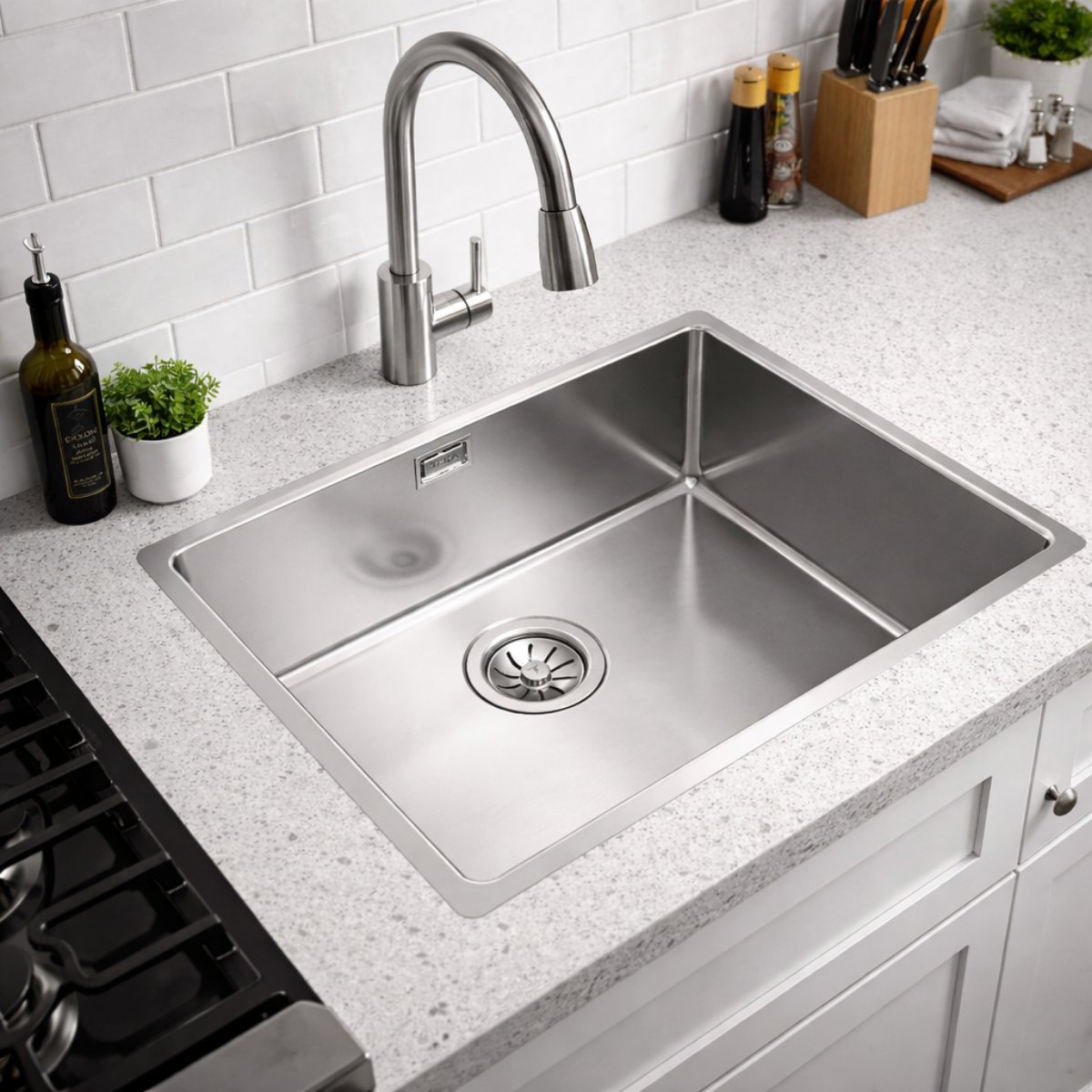 Teka Be Linea RS515 50.40 Tezgâh Altı Paslanmaz Çelik Eviye 115000005