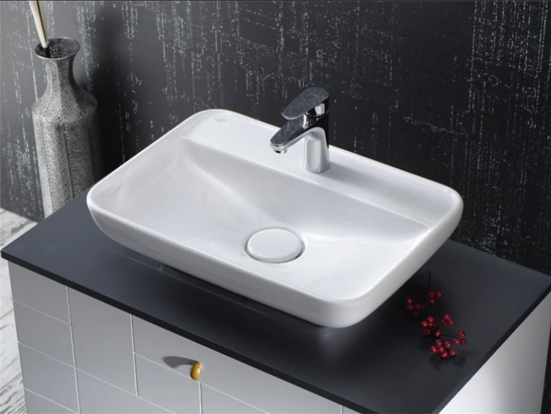 Turkuaz LaL 60 x 42 cm Tezgah Üstü Lavabo