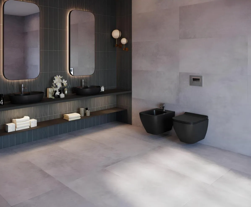 Seramiksan Saturn Rimout Mat Antrasit Asma Klozet A141301K,Seramiksan Saturn Rimout Mat Antrasit Kapak