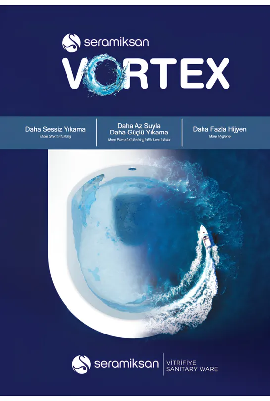 Seramiksan A031140H Hill Vortex Asma Klozet ve Kapak
